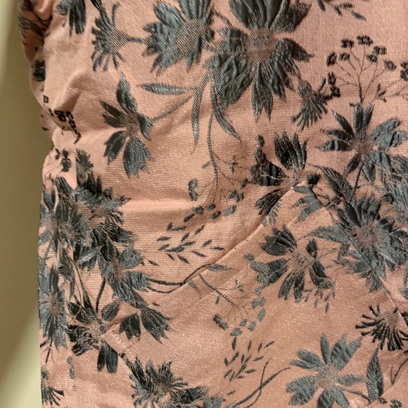 BLUSH FLORAL FAUX FUR LINED CARDIGAN - Picture 6 of 7